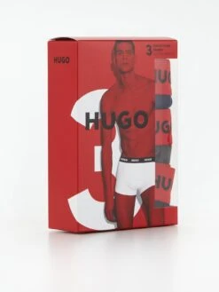 HUGO Bodywear 3 Pack Trunk - Grey -Barbou Clothing Shop VIS8O SQ4 0000000005 GREY SLd1