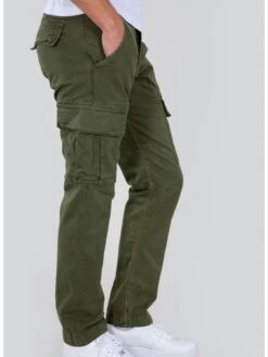 Alpha Industries Agent Cargo Trousers - Dark Khaki -Barbou Clothing Shop VIS8T SQ3 0000005579 DARK KHAKI MDo