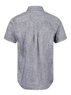 Luke 1977 Yoko Short Sleeve Linen Shirt - Dark Navy -Barbou Clothing Shop VIS9M SQ4 0000000048 NAVY MDd