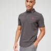 HUGO Deresino232 Slim Fit Polo Shirt - Dark Grey -Barbou Clothing Shop VIZ1U SQ1 0000000070 DARK GREY MDf