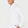 HUGO Ermo Slim Fit Long Sleeve Shirt -Barbou Clothing Shop VIZ37 SQ1 0000000013 WHITE MDf