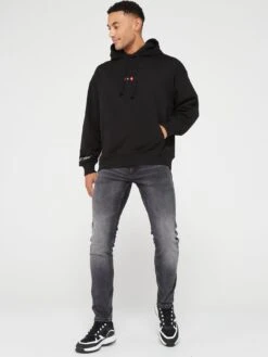 HUGO Deewax Overhead Hoodie - Black -Barbou Clothing Shop VIZ5H SQ3 0000000004 BLACK MDo
