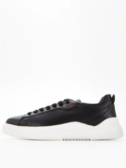 HUGO Blake Leather Trainer - Black/White