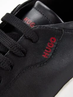 HUGO Blake Leather Trainer - Black/White -Barbou Clothing Shop VIZ8G SQ6 0000000019 BLACK WHITE SLd