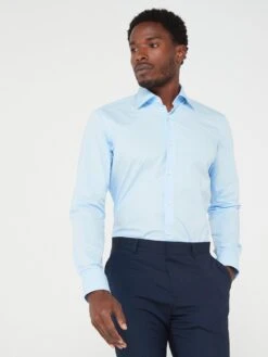 BOSS Joe Kent Regular Fit Shirt - Light Blue