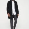 BOSS H-hyde-bib-234 Overcoat - Black