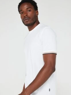 BOSS Thompson 04 Regular Fit T-shirt - White -Barbou Clothing Shop VJ7Y0 SQ4 0000000013 WHITE MDd