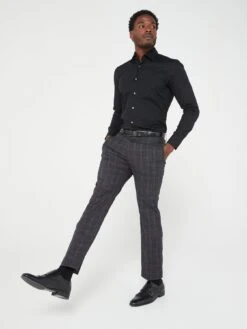 BOSS H-hank-kent-c1-214 Slim Fit Shirt - Black -Barbou Clothing Shop VJ7ZE SQ3 0000000004 BLACK MDo