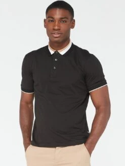 BOSS Prout 37 Regular Fit Polo Shirt - Black 