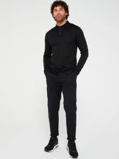 BOSS Pado 08 Regular Fit Polo Shirt - Black  -Barbou Clothing Shop VJ80O SQ3 0000000004 BLACK MDo
