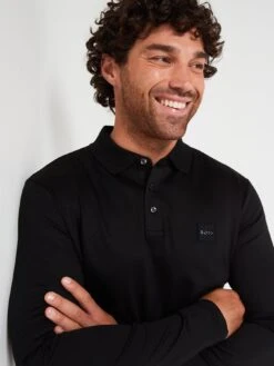 BOSS Pado 08 Regular Fit Polo Shirt - Black  -Barbou Clothing Shop VJ80O SQ4 0000000004 BLACK MDd