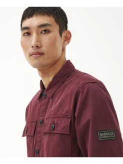 Barbour International Adey Utility Pocket Overshirt - Red -Barbou Clothing Shop VJGHP SQ4 0000000017 RED MDd