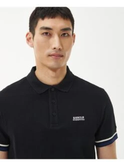 Barbour International Metropolis Polo Shirt - Black -Barbou Clothing Shop VJGHR SQ4 0000000004 BLACK MDd