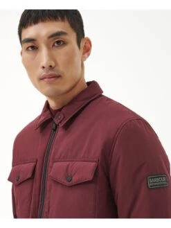 Barbour International District Chest Patch Pocket Jacket - Red -Barbou Clothing Shop VJGIE SQ4 0000000017 RED MDd