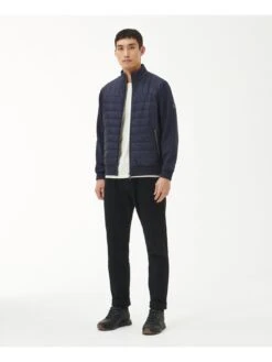 Barbour International Counter Padded Zip Through Jacket - Navy -Barbou Clothing Shop VJGIK SQ3 0000000048 NAVY MDo