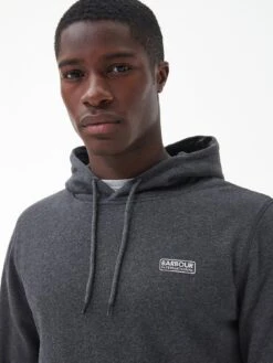 Barbour International Small Logo Overhead Hoodie - Dark Grey -Barbou Clothing Shop VJGIX SQ4 0000000070 DARK GREY MDd