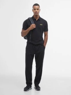Barbour International Essential Polo Shirt - Black -Barbou Clothing Shop VJGIZ SQ3 0000000004 BLACK MDo