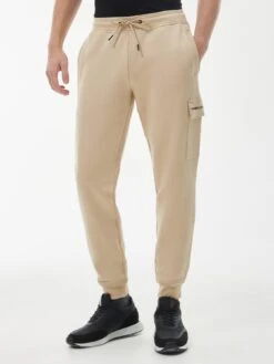 Barbour International Motored Cuffed Joggers - Cream