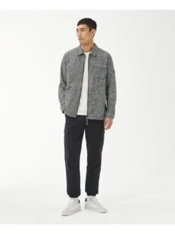 Barbour International Ring Zip Through Overshirt - Black -Barbou Clothing Shop VJGL6 SQ3 0000000004 BLACK MDo