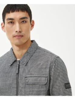 Barbour International Ring Zip Through Overshirt - Black -Barbou Clothing Shop VJGL6 SQ4 0000000004 BLACK MDd