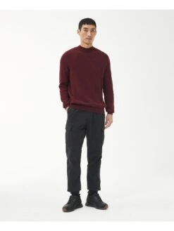 Barbour International Corser Crew Neck Jumper - Red -Barbou Clothing Shop VJGL9 SQ3 0000000017 RED MDo