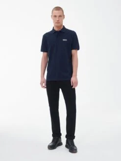 Barbour International Essential Polo Shirt - Navy -Barbou Clothing Shop VJGLO SQ3 0000000048 NAVY MDo