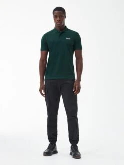 Barbour International Essential Polo Shirt - Dark Green -Barbou Clothing Shop VJGLR SQ3 0000000630 DARK GREEN MDo