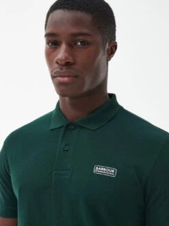 Barbour International Essential Polo Shirt - Dark Green -Barbou Clothing Shop VJGLR SQ4 0000000630 DARK GREEN MDd