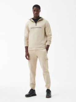 Barbour International Motored Overhead Hoodie - Cream -Barbou Clothing Shop VJGM4 SQ3 0000000067 CREAM MDo