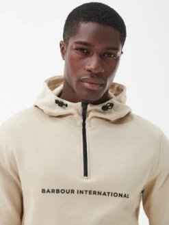 Barbour International Motored Overhead Hoodie - Cream -Barbou Clothing Shop VJGM4 SQ4 0000000067 CREAM MDd