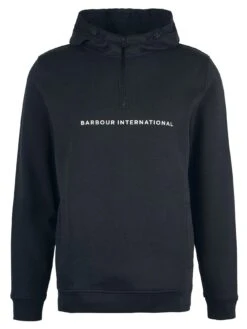 Barbour International Motored Overhead Hoodie - Black -Barbou Clothing Shop VJGMP SQ5 0000000004 BLACK MDd1
