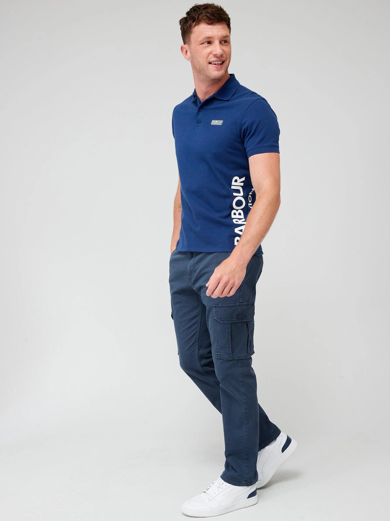 Barbour International Very Exclusive - Bold Full Collar Polo Shirt - Blue 5 Barbour International Very Exclusive - Bold Full Collar Polo Shirt - Blue - Image 3