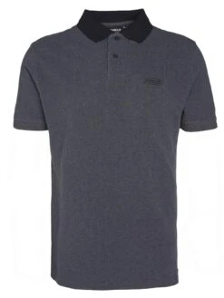Barbour International Very Exclusive - Contrast Collar Polo Shirt - Dark Grey -Barbou Clothing Shop VJKTB SQ5 0000000070 DARK GREY MDd1