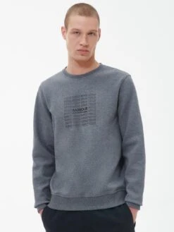 Barbour International Logo Sweatshirt - Dark Grey