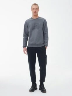 Barbour International Logo Sweatshirt - Dark Grey -Barbou Clothing Shop VJKUA SQ3 0000000070 DARK GREY MDo