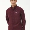 Barbour International Small Logo Pocket Oxford Shirt - Red -Barbou Clothing Shop VJKUD SQ1 0000000017 RED MDf