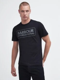 Barbour International Very Exclusive - Essential Large Logo T-Shirt - Black