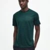 Barbour International Very Exclusive - Small Logo T-Shirt - Dark Green -Barbou Clothing Shop VJKV4 SQ1 0000000630 DARK GREEN MDf