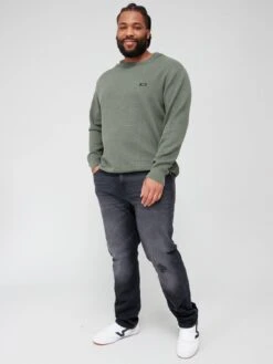 Calvin Klein Calvin Klein Big & Tall Structure Sweater -Green -Barbou Clothing Shop VJMD4 SQ3 0000000047 GREEN MDo