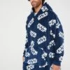 Very Man Mens Star Wars Oversized Hooded Blanket - Navy