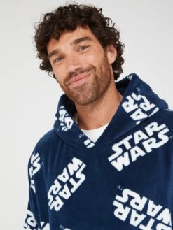 Very Man Mens Star Wars Oversized Hooded Blanket - Navy -Barbou Clothing Shop VJN74 SQ4 0000000048 NAVY MDd