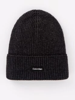Calvin Klein Ribbed Knit Beanie Hat