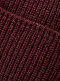 Calvin Klein Ribbed Knit Beanie Hat - Red -Barbou Clothing Shop VJNA9 SQ4 0000000017 RED SLd1