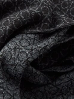 Calvin Klein Monogram Scarf And Beanie Hat Gift Set - Black/White -Barbou Clothing Shop VJNB5 SQ4 0000000019 BLACK WHITE SLd1