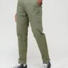 Calvin Klein Modern Twill Tapered Cargo Trousers - Green 