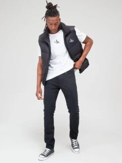 Calvin Klein Slim Fit Jeans - Washed Black -Barbou Clothing Shop VJNG7 SQ3 0000000004 BLACK MDo