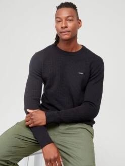 Calvin Klein Structure Sweater - Black  -Barbou Clothing Shop VJNGF SQ4 0000000004 BLACK MDd