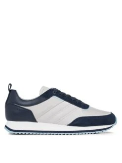 Calvin Klein Low Top Lace Up Trainer - Navy