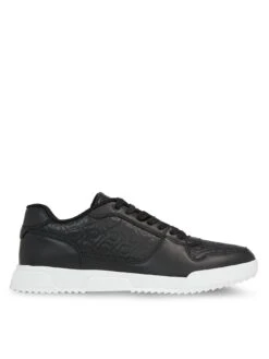 Calvin Klein Low Top Lace Up Trainers - Black/White