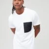 Calvin Klein Jeans Mix Media T-shirt - White -Barbou Clothing Shop VJV35 SQ1 0000000013 WHITE MDf